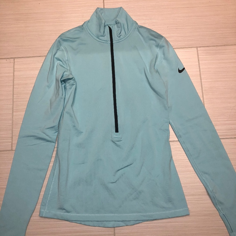 Nike Pro Hyperwarm Women's Blue Training Dri Fit